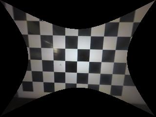 chessboard corrected with lensfun, scaled to display entire input